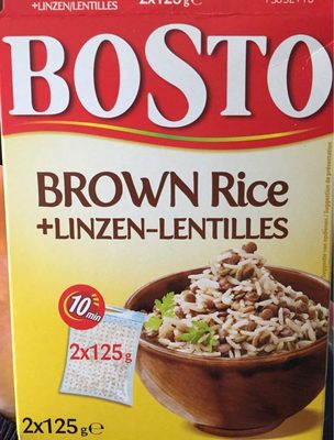 Brown rice+ linzen-lentilles