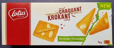 Lotus biscuit Craquant caramélisé Amandes
