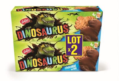 LOTUS DINOSAURUS Original LOT x2 Chocolat au lait 450g (2x(4x3p)) front packaging