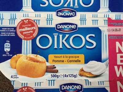 Oikos Yaourt A La Grecque Pomme Cannelle