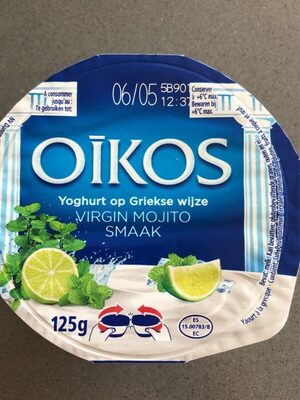 Yoghurt grec goût virgin mojito