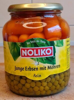 Junge Erbsen Und Möhren