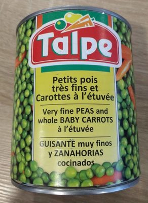 Petits pois très fins et carottes à l'étuvée
