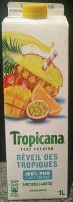 Pure prmium Réveil des tropiques 100% pur front packaging