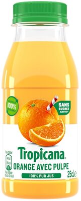 Tropicana Orange avec pulpe 25 cl front packaging