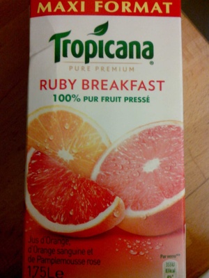 Pure Premium Ruby Breakfast (maxi format) front packaging