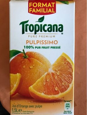 Pulpissimo jus d'orange pressée front packaging