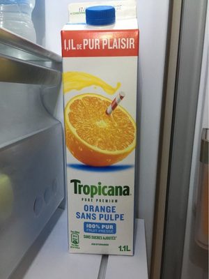 Jus d'orange sans pulpe