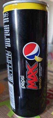 Pepsi max lemon front packaging