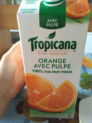 orange 100% pur fruit pressée