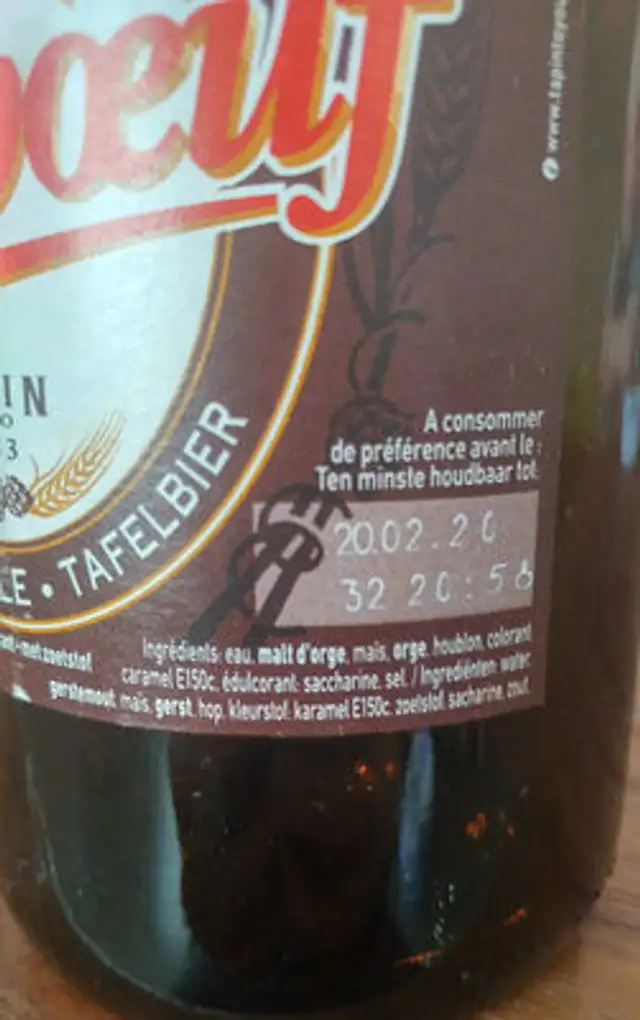 Piedboeuf Foncee 75 CL Fles ingredients label