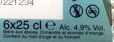 Blanche nutrition facts table