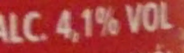 extra kriek nutrition facts table
