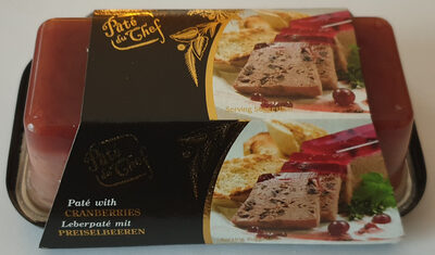 Leberpaté mit Preiselbeeren front packaging