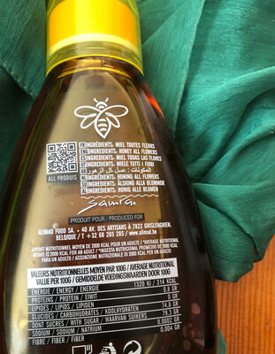 Miel ingredients label