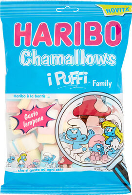 Chamallows Puffi family gusto lampone