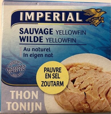 Thon sauvage yellowfin au naturel