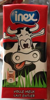 Inex Lait Entier front packaging