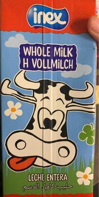 Lait entier front packaging