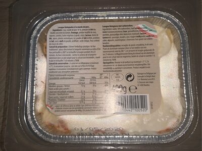 Lasagne bolognaise à la viande de porc