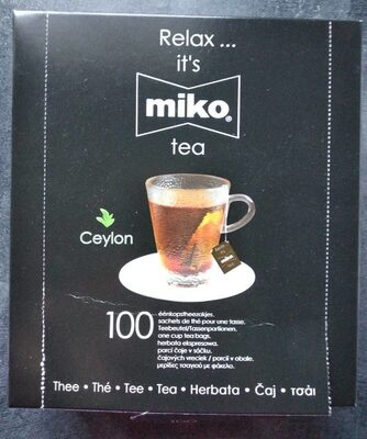 Thé noir Ceylan front packaging