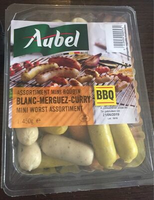 Assortiment mini boudins Blanc - Merguez - Curry