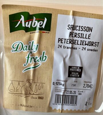 Saucisson Persille front packaging