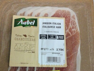 Jambon italien front packaging