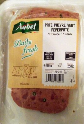 Pâté poivre vert front packaging