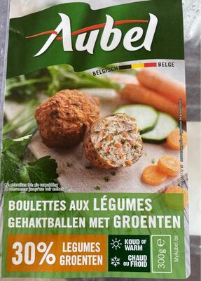 Boulettes aux légumes front packaging