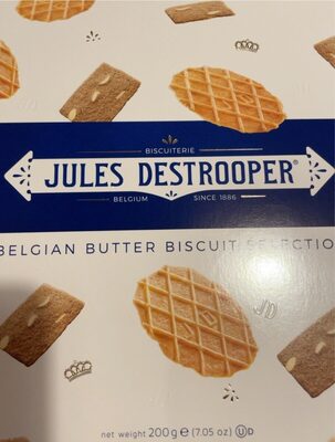 Belgian butter biscuit selection