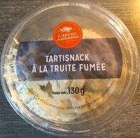 Tartisnack à la truite fumée