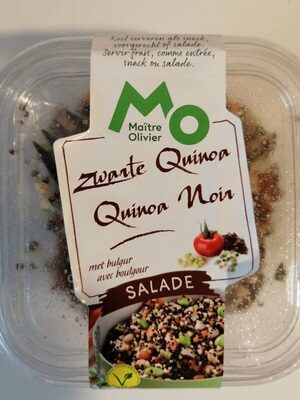 Salade quinoa noir avec boulgour
