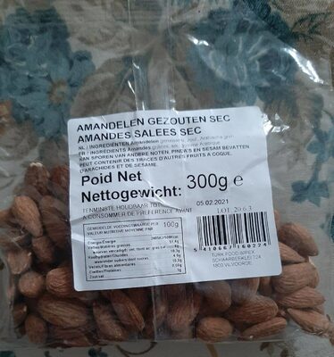 Amandes grillées salées