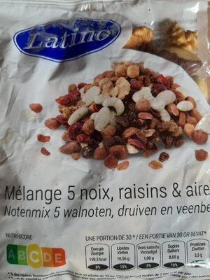 Mélange 5 noix, raisins