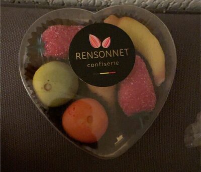 Coeur fruits massepain