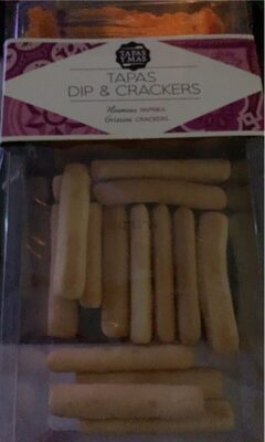 Tapas dip & crackers houmous paprika