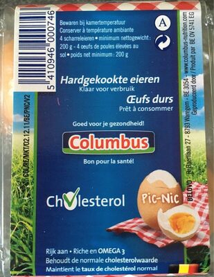 Oeufs durs front packaging