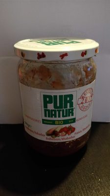 Confitu(u)r(e) Aardbeien/Rabarber Fraises/Rhubarbe