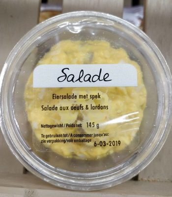 Salade aux œufs & lardons front packaging