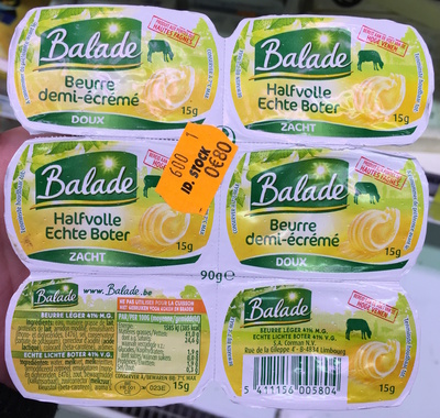 Beurre demi-écrémé doux