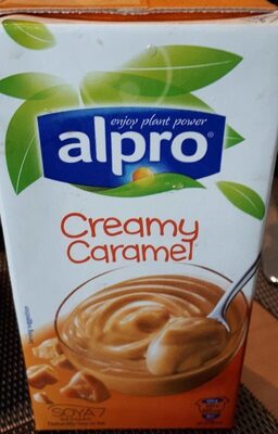 Creamy caramel soya dessert