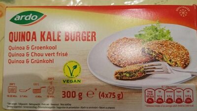 Quinoa kale burger front packaging