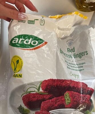 Red brocoli finger front packaging