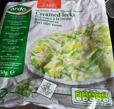Poireaux a la creme front packaging