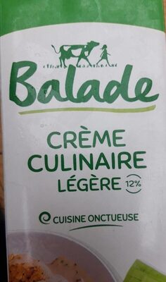 crème culinaire légère 12% front packaging