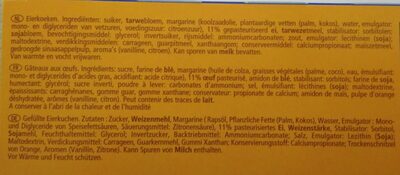 Gâteaux aux oeufs ingredients label