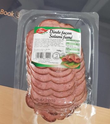 Dinde façon salami fumé front packaging