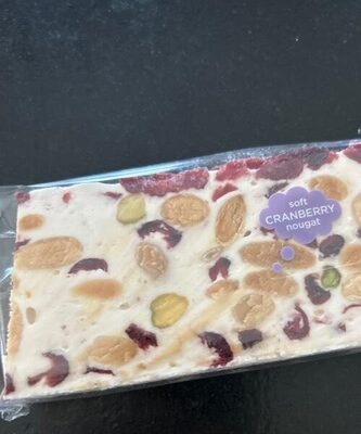 Soft  cranberry nougat