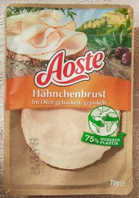 Hähnchenbrust im Ofen gebacken, gepökelt front packaging